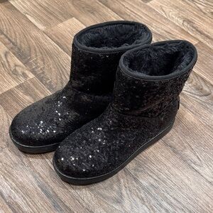 Guess Asella Black Sequin Women's Boots